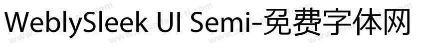 WeblySleek UI Semi字体转换